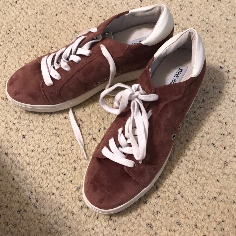 Steve Madden Pink Velvet Sneakers